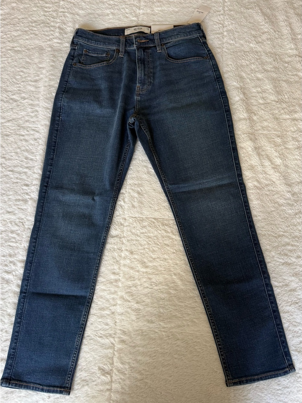 Hollister Athletic Skinny Men's Dark Blue Slim Fit Jeans